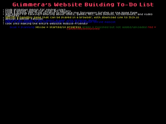 website_building_to-do_list screenshot