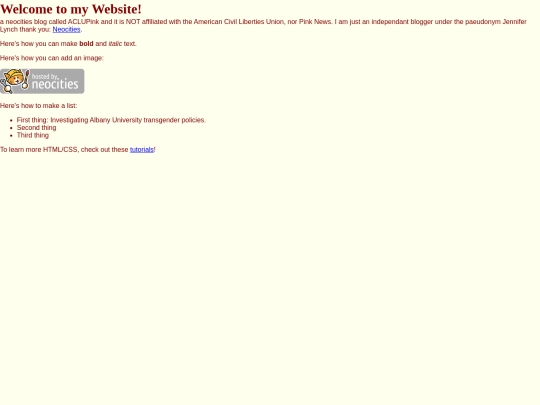 ACLUPinkBlog screenshot