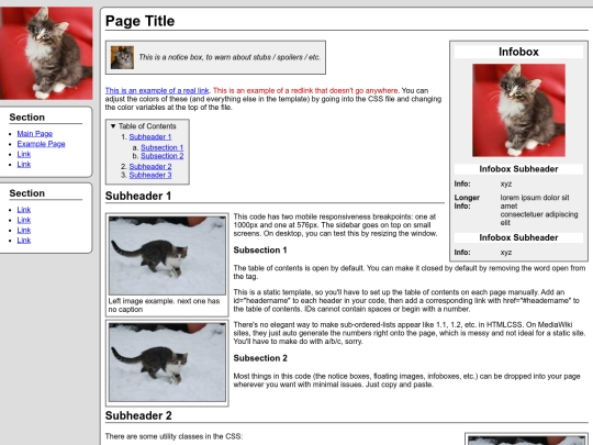 wiki/template/example screenshot