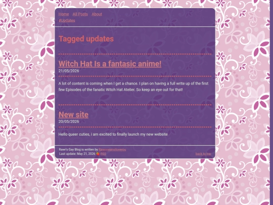 tags/updates screenshot