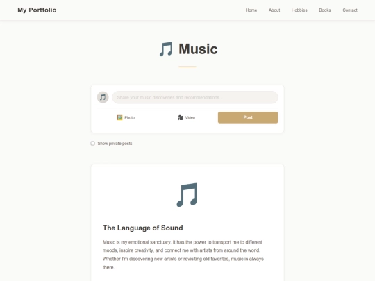 website/music screenshot