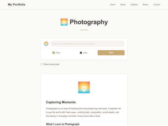 website/photography screenshot
