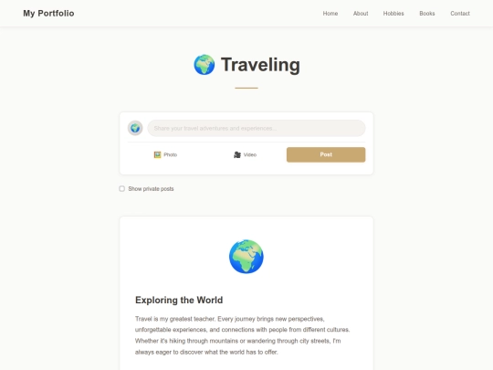 website/traveling screenshot