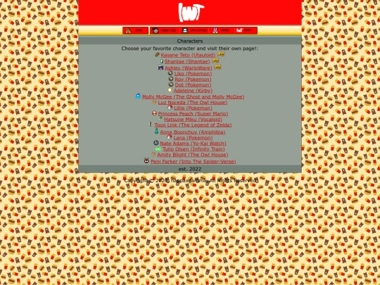 characters screenshot