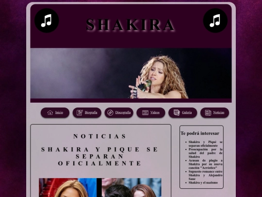 artista/noticias screenshot