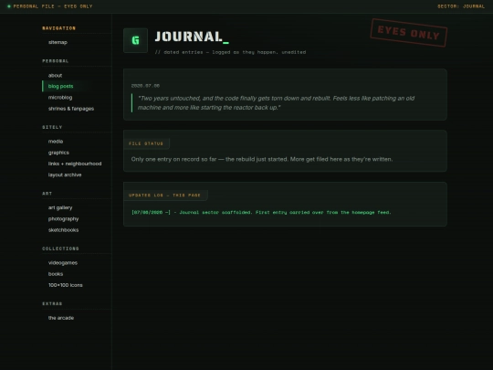 journal screenshot