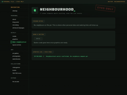 links screenshot