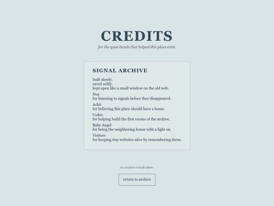 credits screenshot