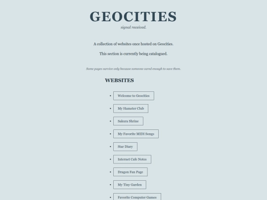 geocities screenshot