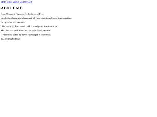 pages/about screenshot