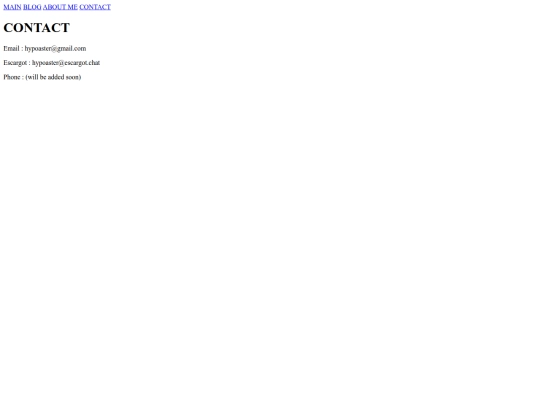 pages/contact screenshot