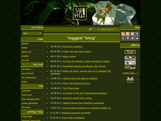 tag/blog screenshot