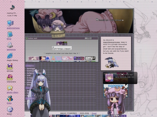 links screenshot