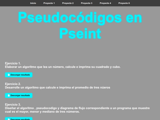 Algoritmos screenshot