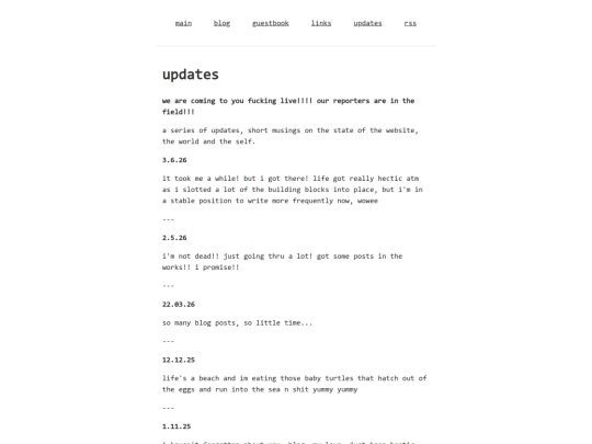 updates screenshot