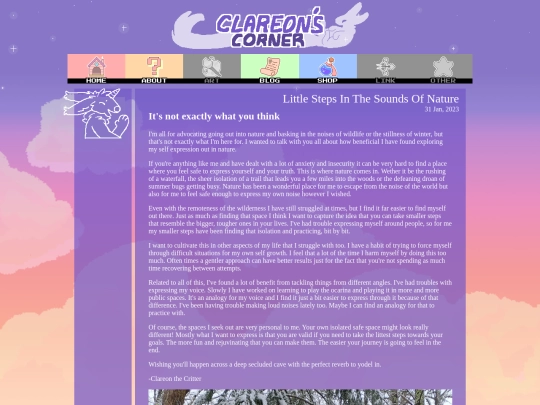 posts/2023-01-31-Little_Steps_In_The_Sounds_Of_Nature screenshot