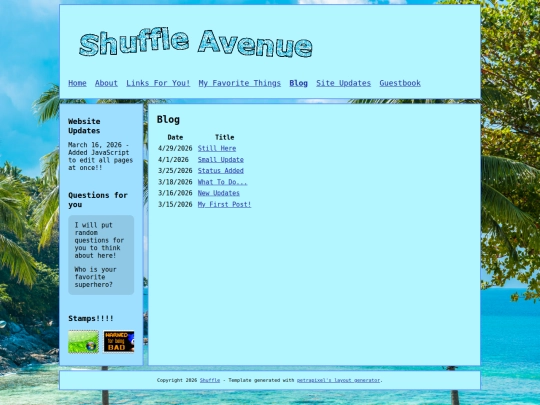 blog screenshot
