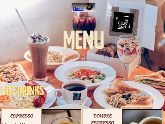 menu screenshot