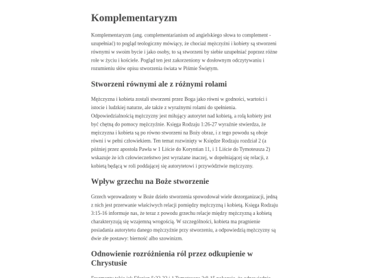 komplementaryzm screenshot