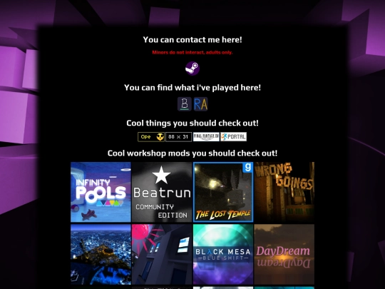 links screenshot