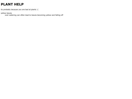 plant-help screenshot
