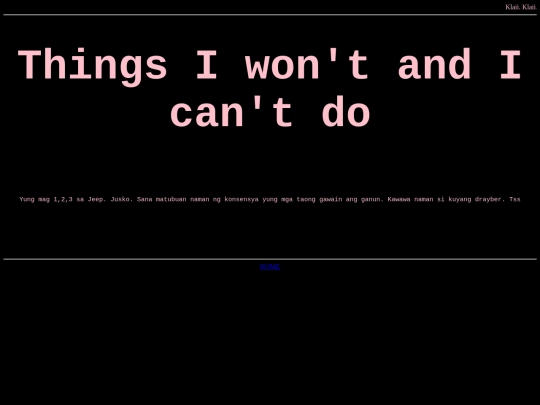 IWont2 screenshot