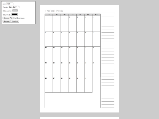 html/agenda2 screenshot
