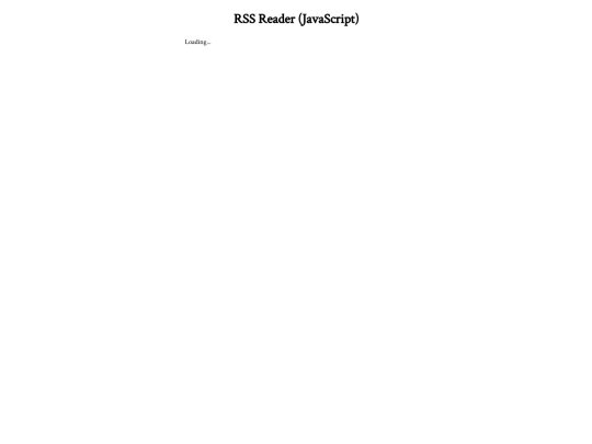jsfeed screenshot