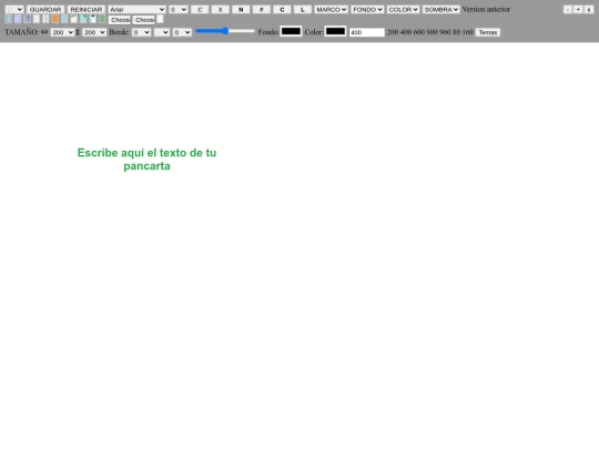 pancarta screenshot