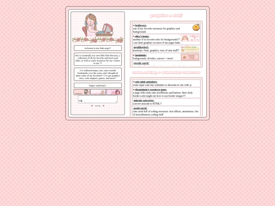 links screenshot