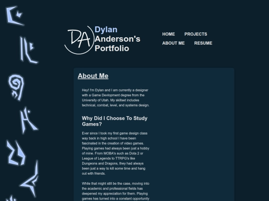 aboutme screenshot