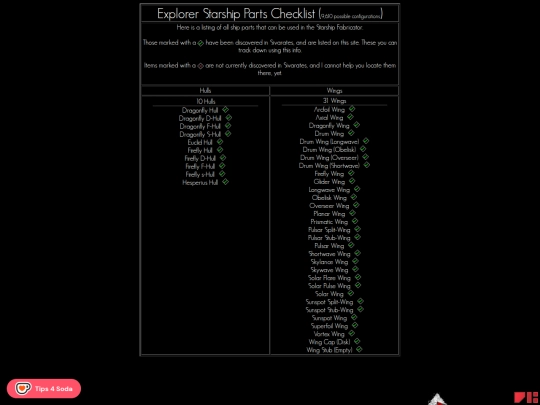 spotting-checklist-explorer screenshot