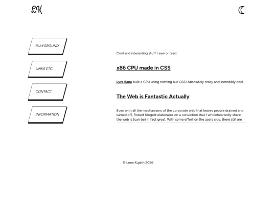 links screenshot