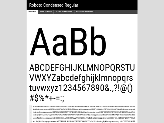 roboto2/robotocondensed-variablefont_wght-demo screenshot