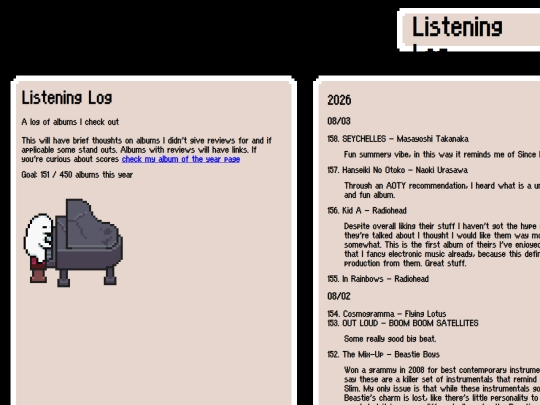 Music/ListeningLog screenshot