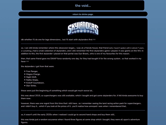 main/shrines/skylanders screenshot
