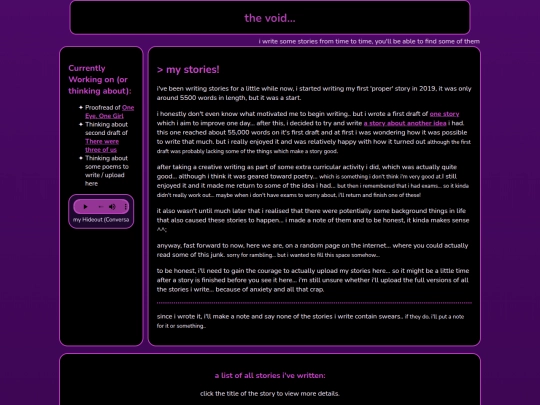 main/stories screenshot