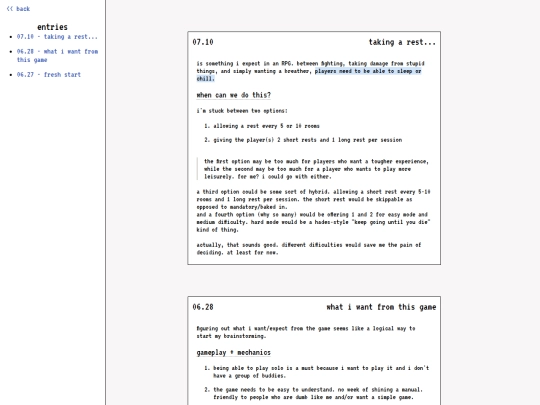 check-logs/devlog screenshot