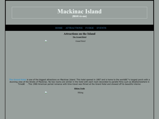 attractions screenshot