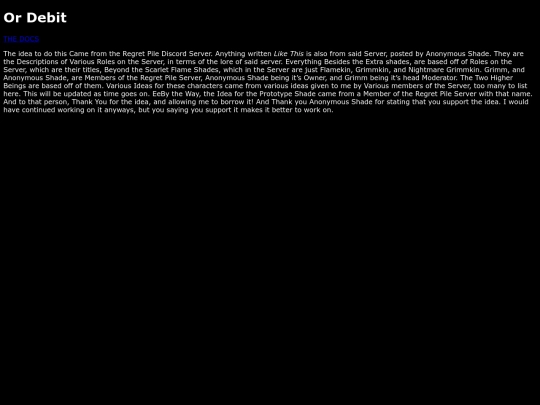 The Cave System/CreditOrDebit screenshot