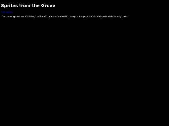 The Cave System/GroveSprite screenshot
