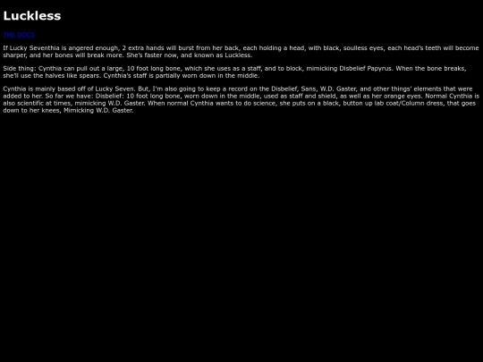 The Cave System/Luckless screenshot