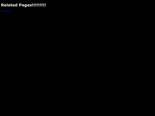 The Cave System/RelatedPages screenshot