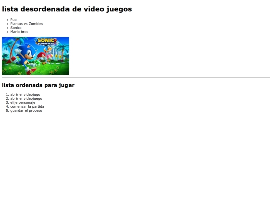 listas screenshot