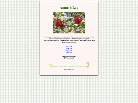 diary screenshot