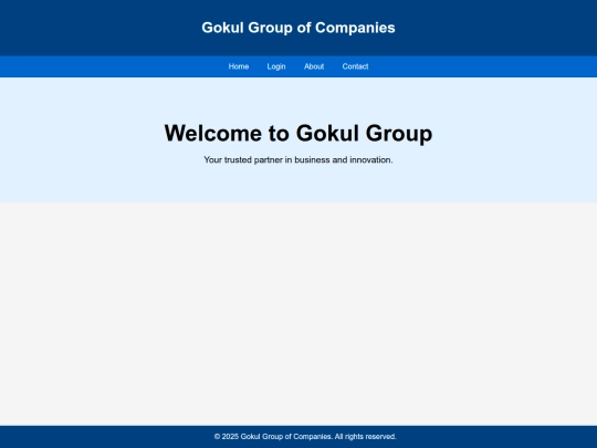 Gokul.web screenshot