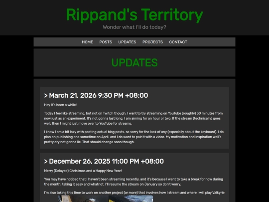 updates screenshot