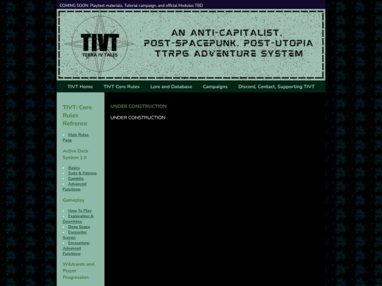 TIVTCoreRules/ships/facilities screenshot
