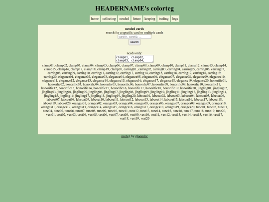 module/neededcards screenshot