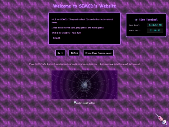 homepage screenshot